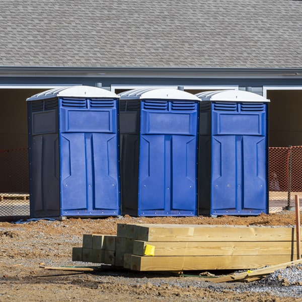 what is the maximum capacity for a single portable restroom in Healdsburg CA